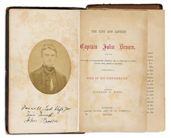 (ABOLITION.) Richard D. Webb. The Life and Letters of Captain John Brown.                                                                        